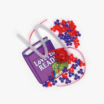 DIY Beaded Reading Worm Craft Kit (12 Pack)