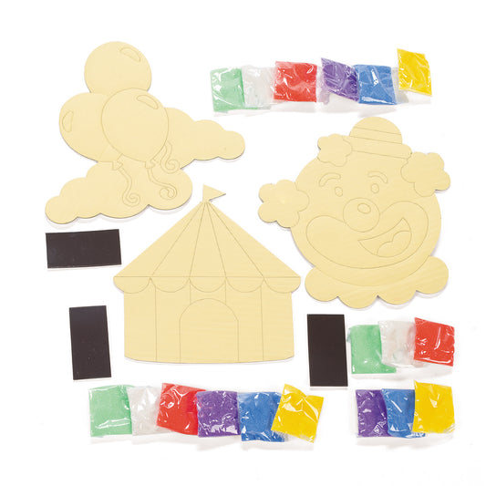 Carnival-Themed Sand Art Pictures (12 Pack)