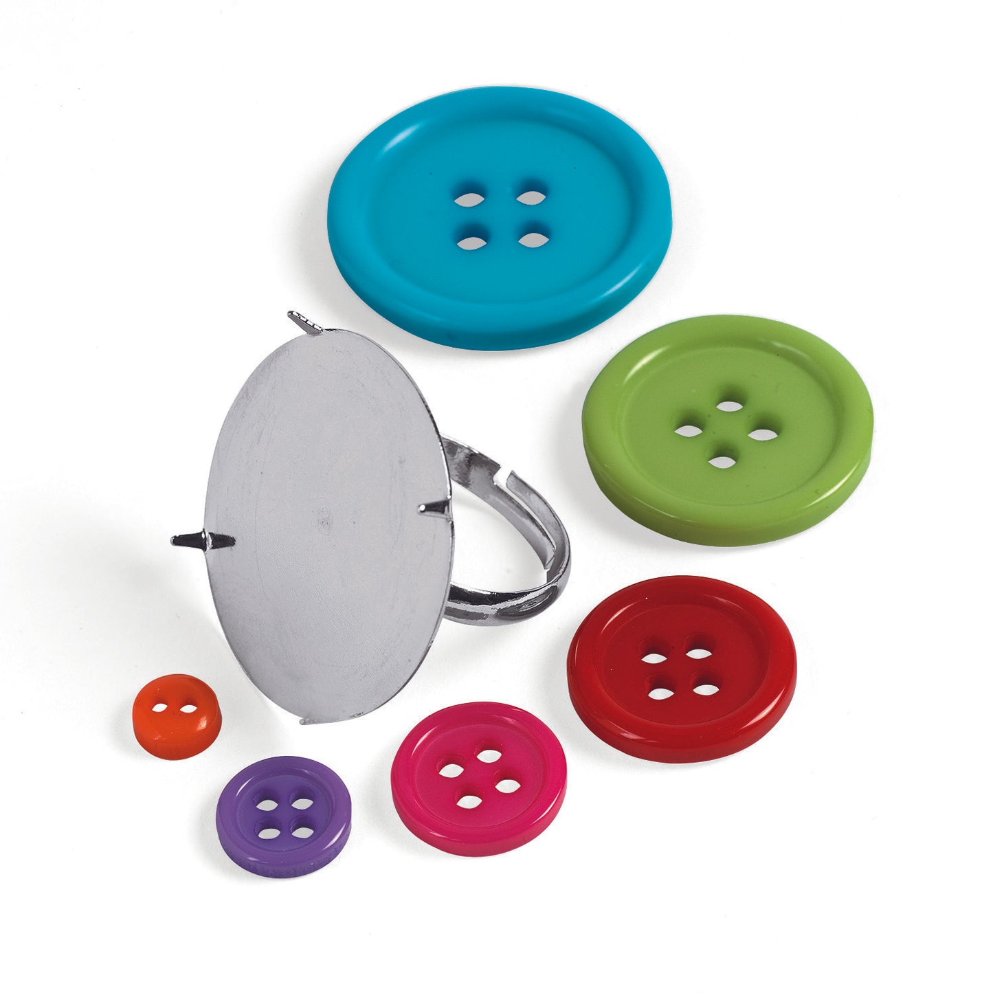 DIY Button Ring Craft Kit (12 Pack)