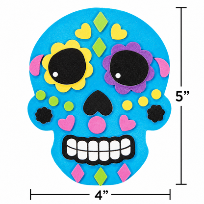 Sugar Skull Magnet Craft Kit (24 Pack)