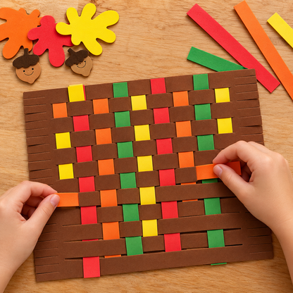 Fall Colors Weaving Placemat Craft Kit (12 Pack)