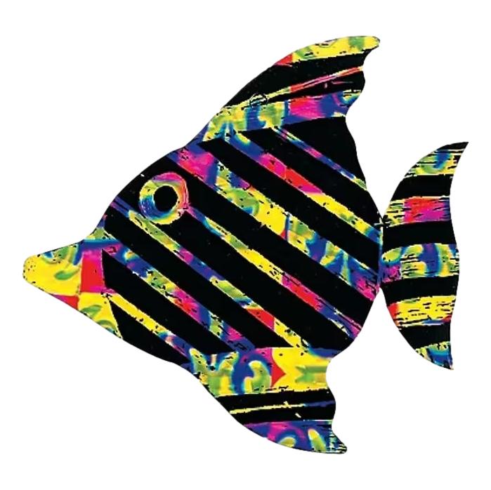 Scratch Art Fish Ornaments (24 Pack)