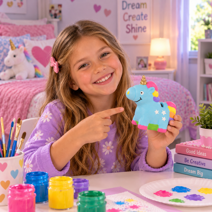 DIY Ceramic Unicorn Banks (12 Pack)