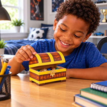 DIY Paper Mache Treasure Chests (12 Pack)