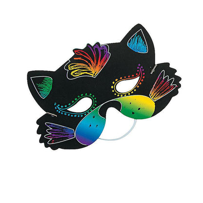 Scratch Art Animal Masks (24 Pack)