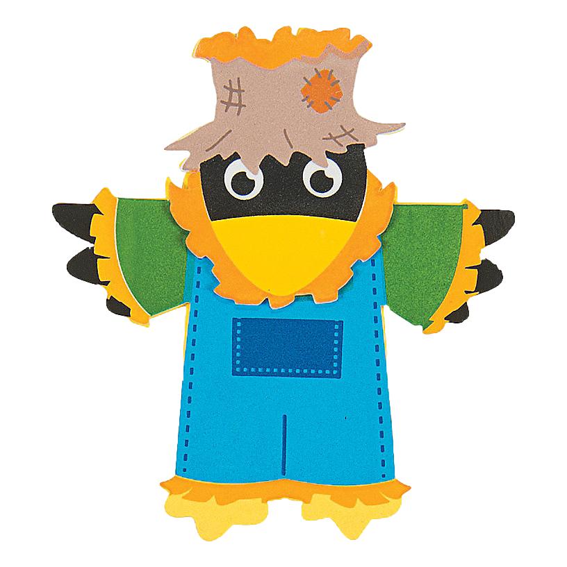 Scarecrow Magnet Craft Kit (12 Pack)