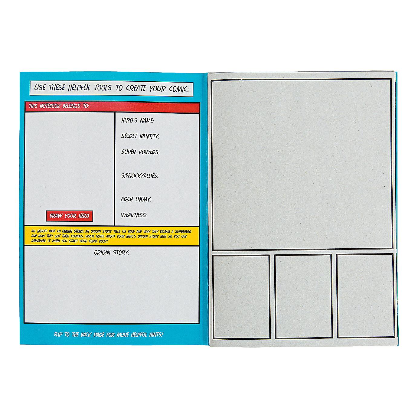 Create Your Own Comic Book Activity Pads (12 Pack)