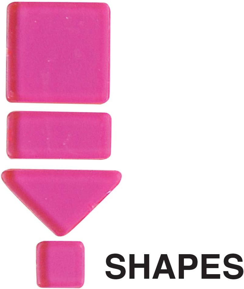 Transparent Plastic Geometric Mosaic Pieces (8 oz)