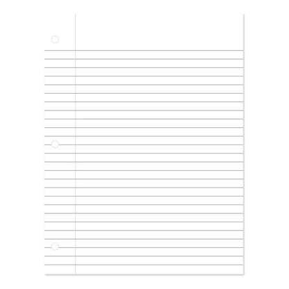 File Sheets Wide Ruled Wide Ruled Paper (200 Sheets) – EconoCrafts