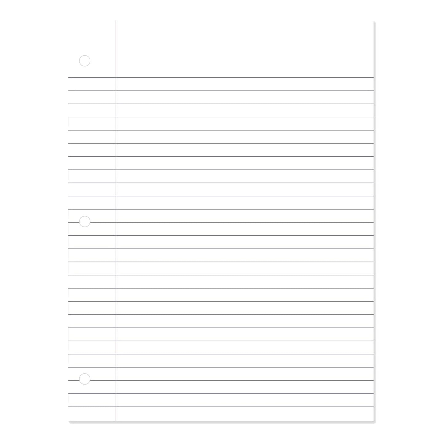 Wide Ruled Paper (200 Sheets)