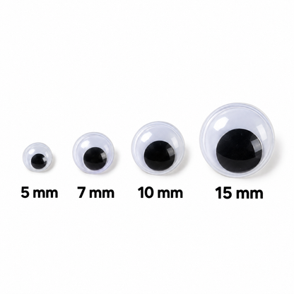 Googly Eyes Stack - Assorted Sizes and Colors (528 Pack)