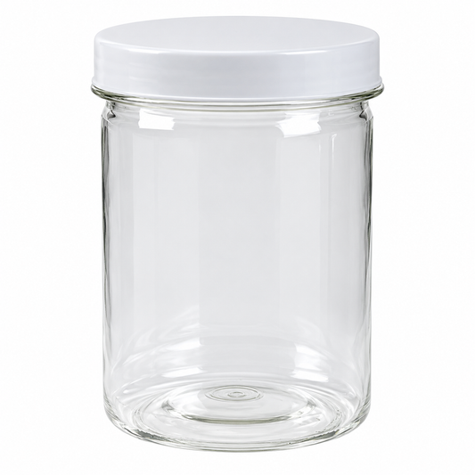 Plastic Jars With Twist Lids (12 Pack)
