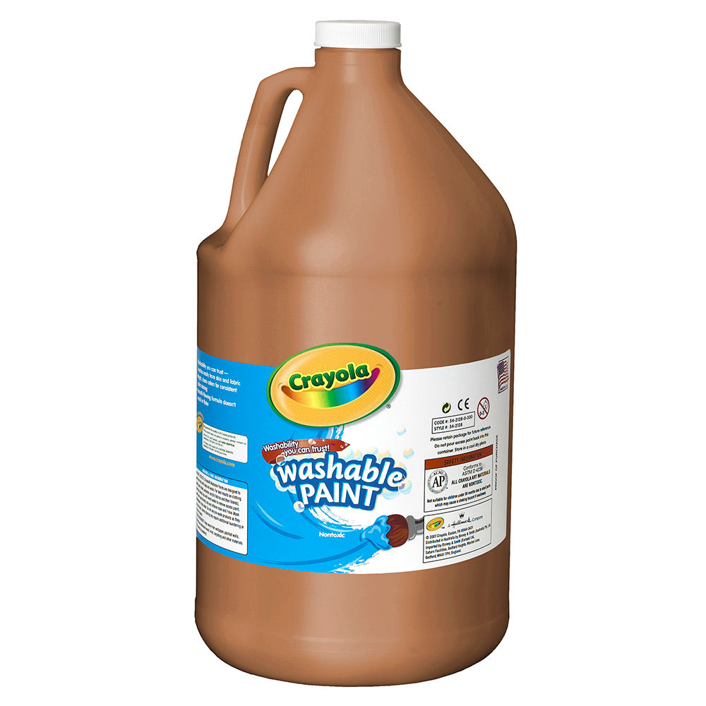 Crayola Washable Paint - Brown (Gallon)
