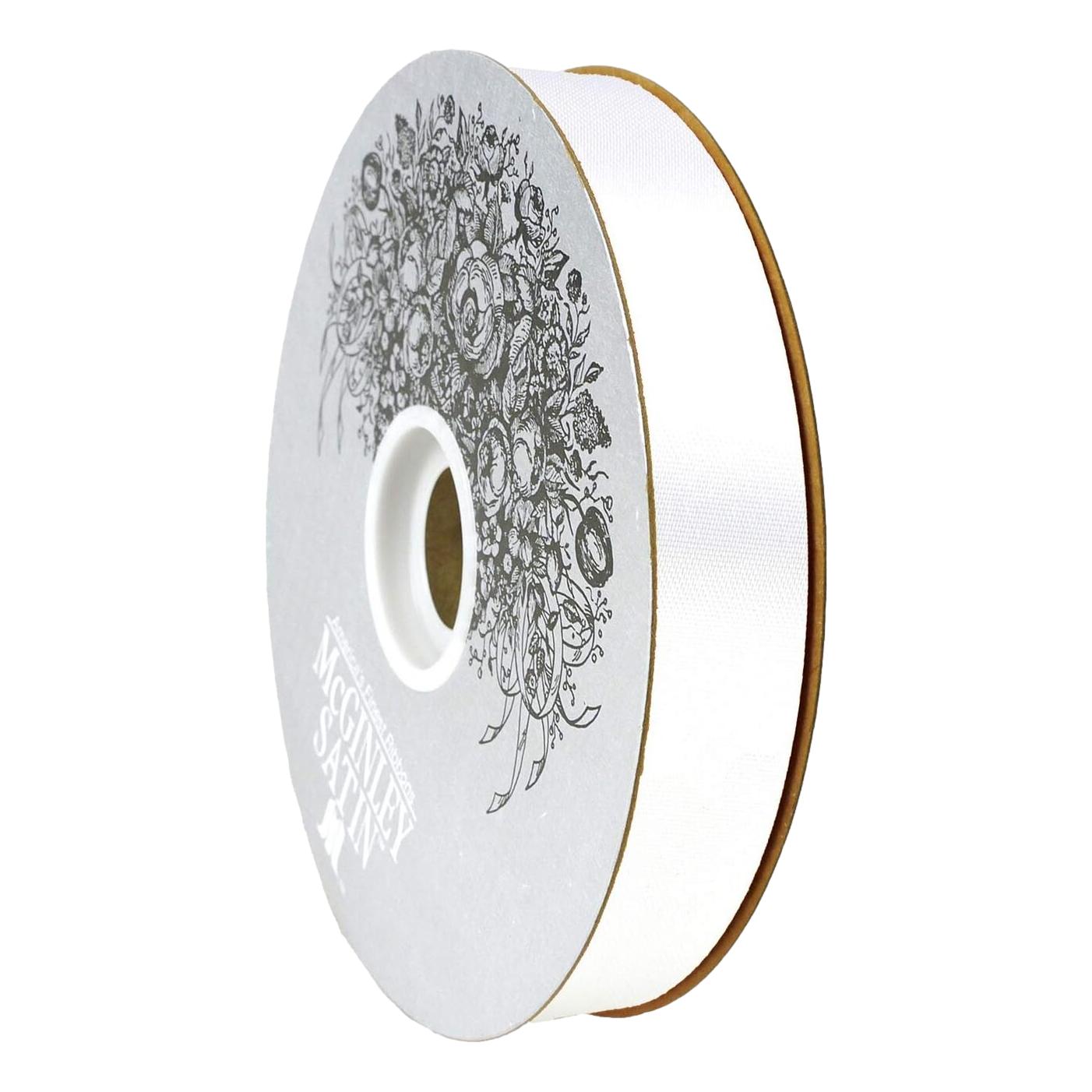 Acetate Satin Ribbon - White