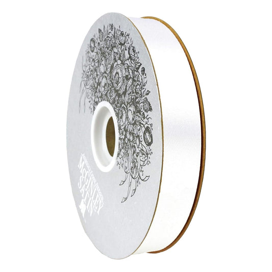 Acetate Satin Ribbon - White