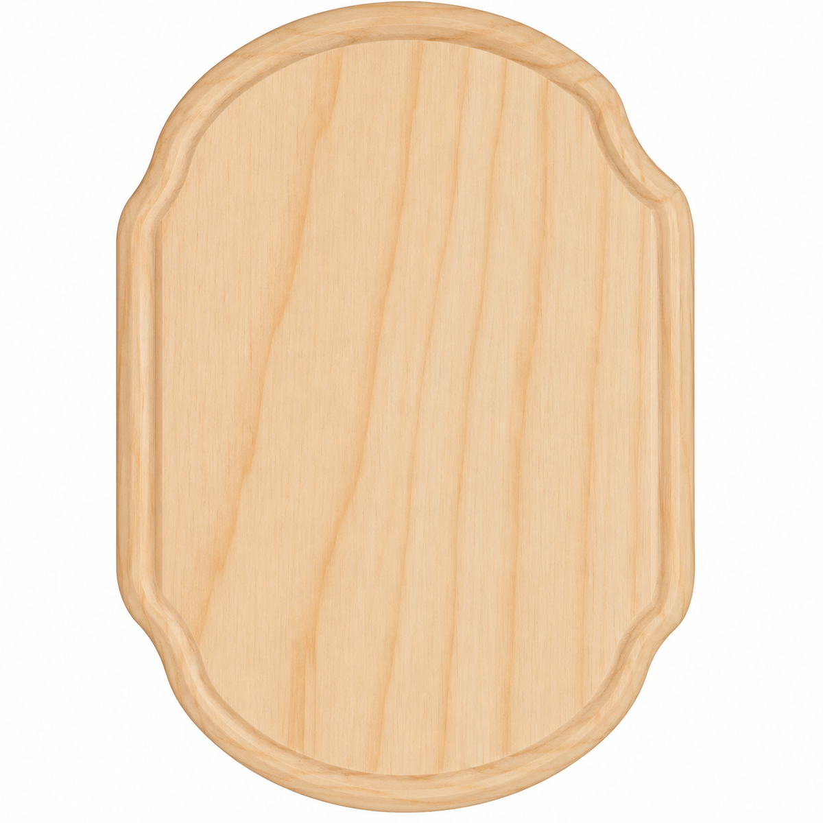 Wooden Plaques - French Corner Rectangle, 3" x 5" (12 Pack)
