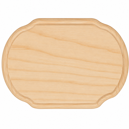 Wooden Plaques - French Corner Rectangle, 3" x 5" (12 Pack)