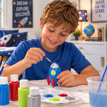 DIY Ceramic Rocket Ship Banks (12 Pack)