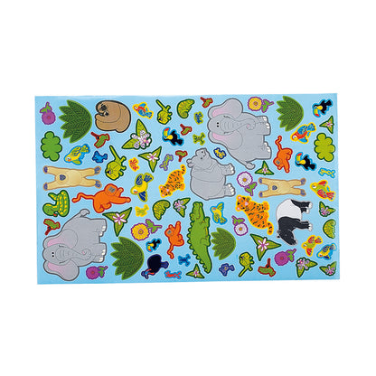 Giant Jungle Sticker Scenes (12 Pack)