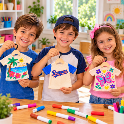 DIY Mini T-Shirts Craft Kit (12 Pack)