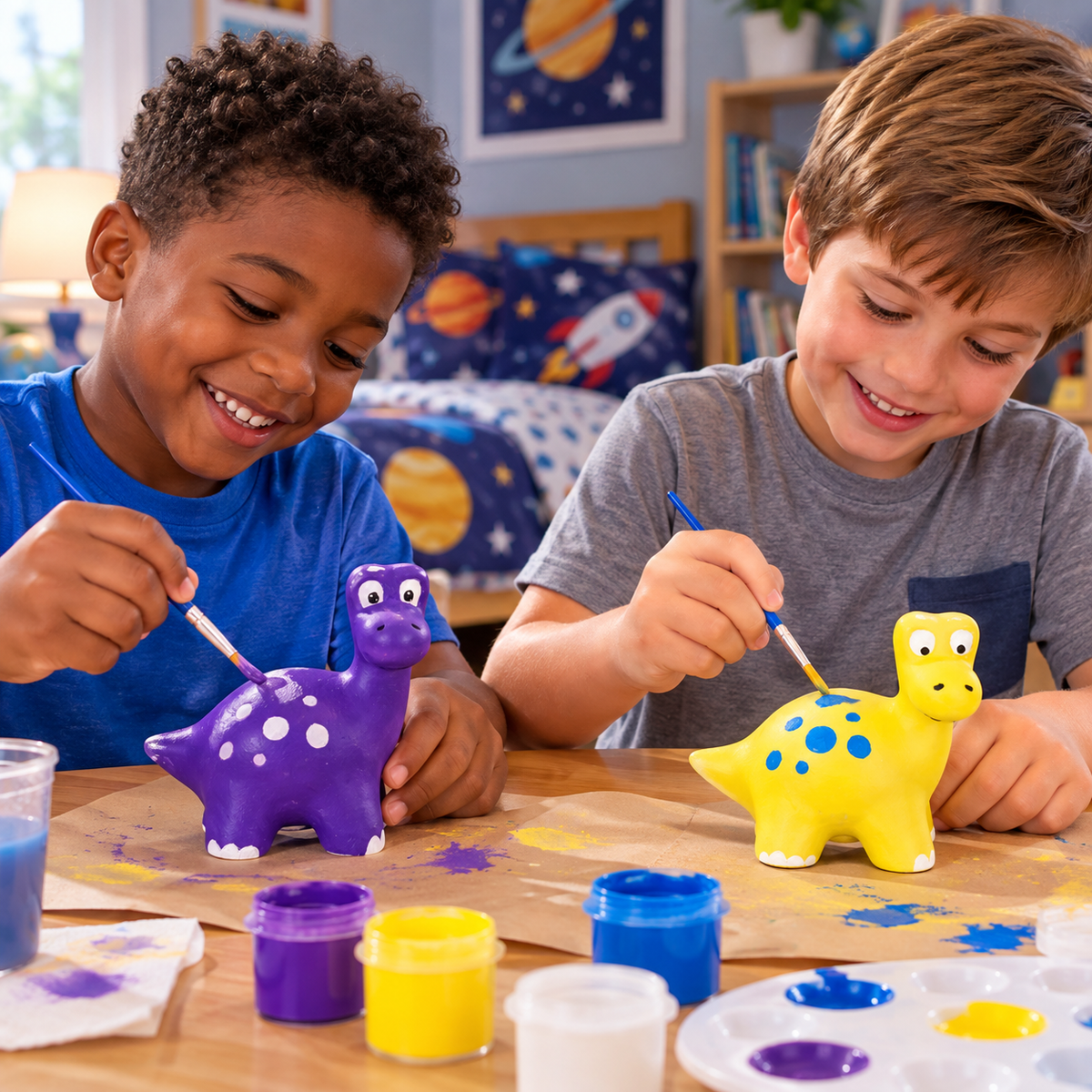 DIY Ceramic Dinosaur Banks (12 Pack)
