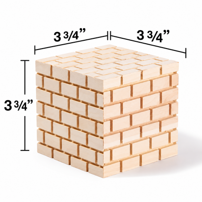 Wooden Brick Banks (12 Pack)