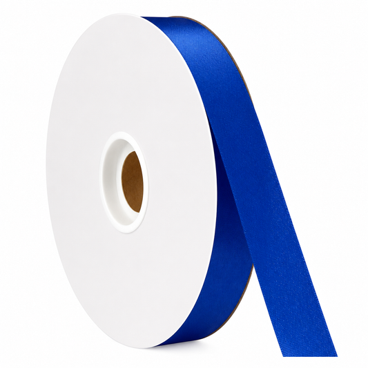 Acetate Satin Ribbon- Royal Blue (7/8" x 100 yds)