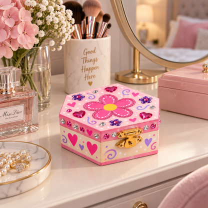 DIY Unfinished Wood Hexagon Boxes (12 Pack)
