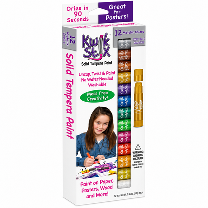 Kwik Stix - Metallic Colors (12 Pack)
