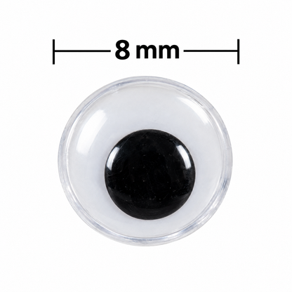Googly Eyes - 8 mm (500 Pack)