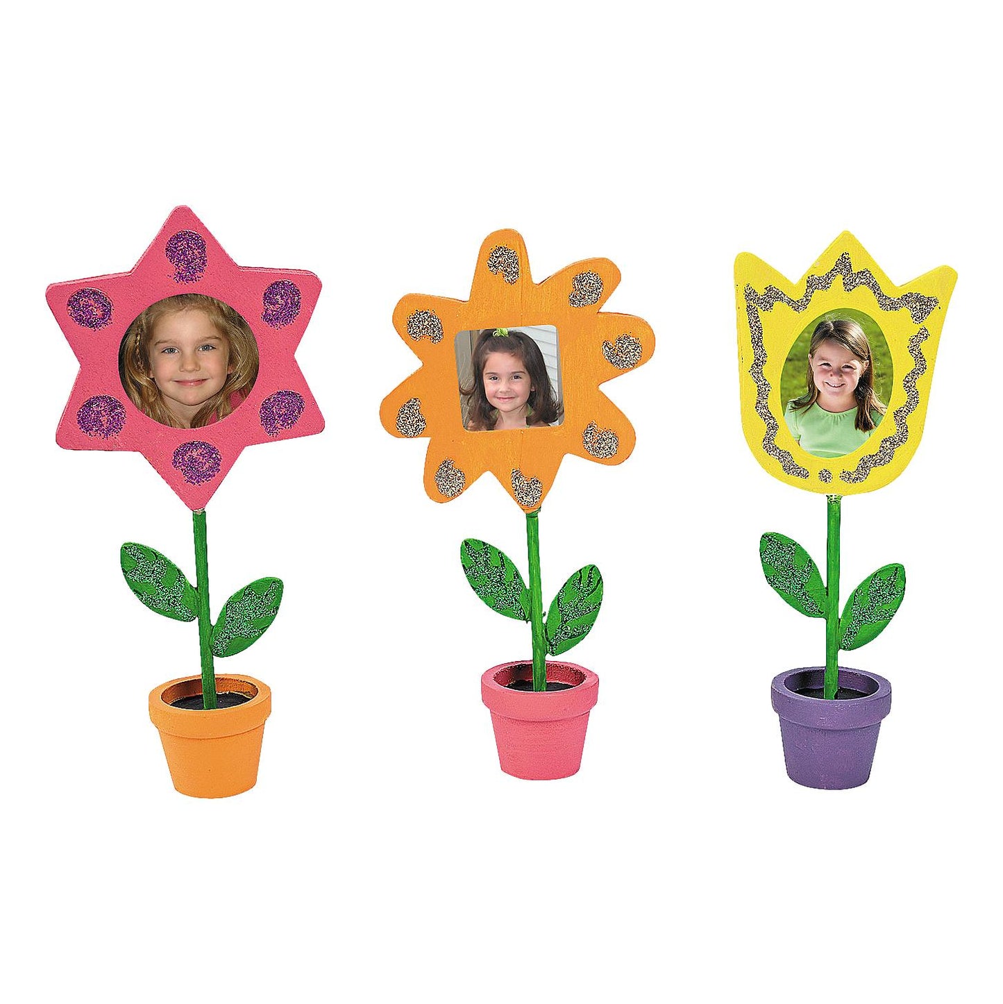 DIY Wooden Flower Picture Holders (12 Pack)