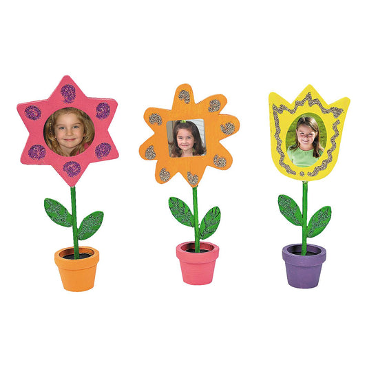 DIY Wooden Flower Picture Holders (12 Pack)