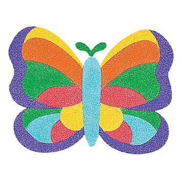 Mosaic Butterfly Sand Art Pictures (12 Pack)