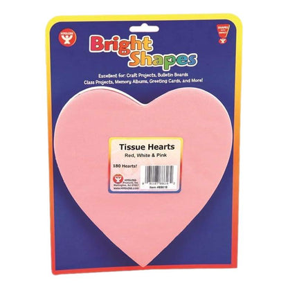 Tissue Paper Hearts - 6" (180 Pack)