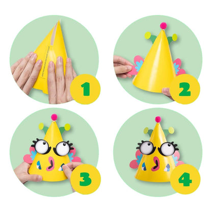 DIY Animal Birthday Hats Craft Kit (12 Pack)