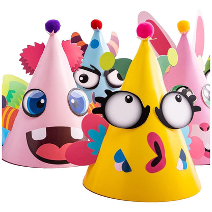 DIY Animal Birthday Hats Craft Kit (12 Pack)
