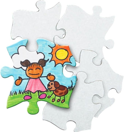Large Cardboard Puzzle Pieces (32 Pack)