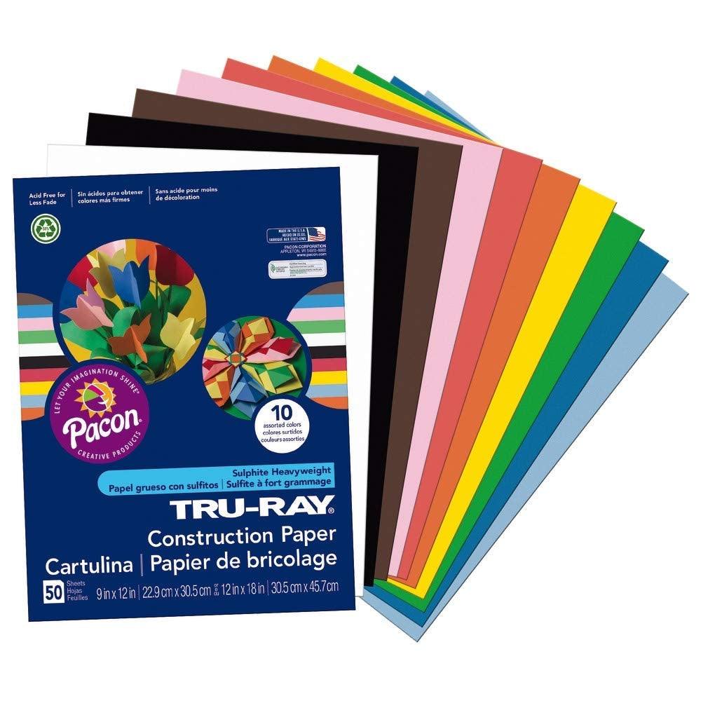 Tru-Ray Construction Paper - 9" x 12" (50 Sheets)
