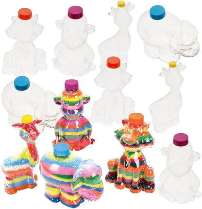 Safari Sand Art Bottles (12 Pack)