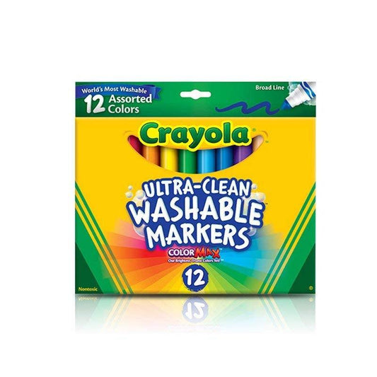 Crayola Washable Markers - 12 Colors - EconoCrafts