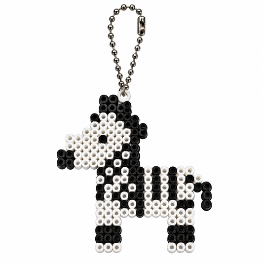 Super Beads Zebra Keychains (12 Pack)