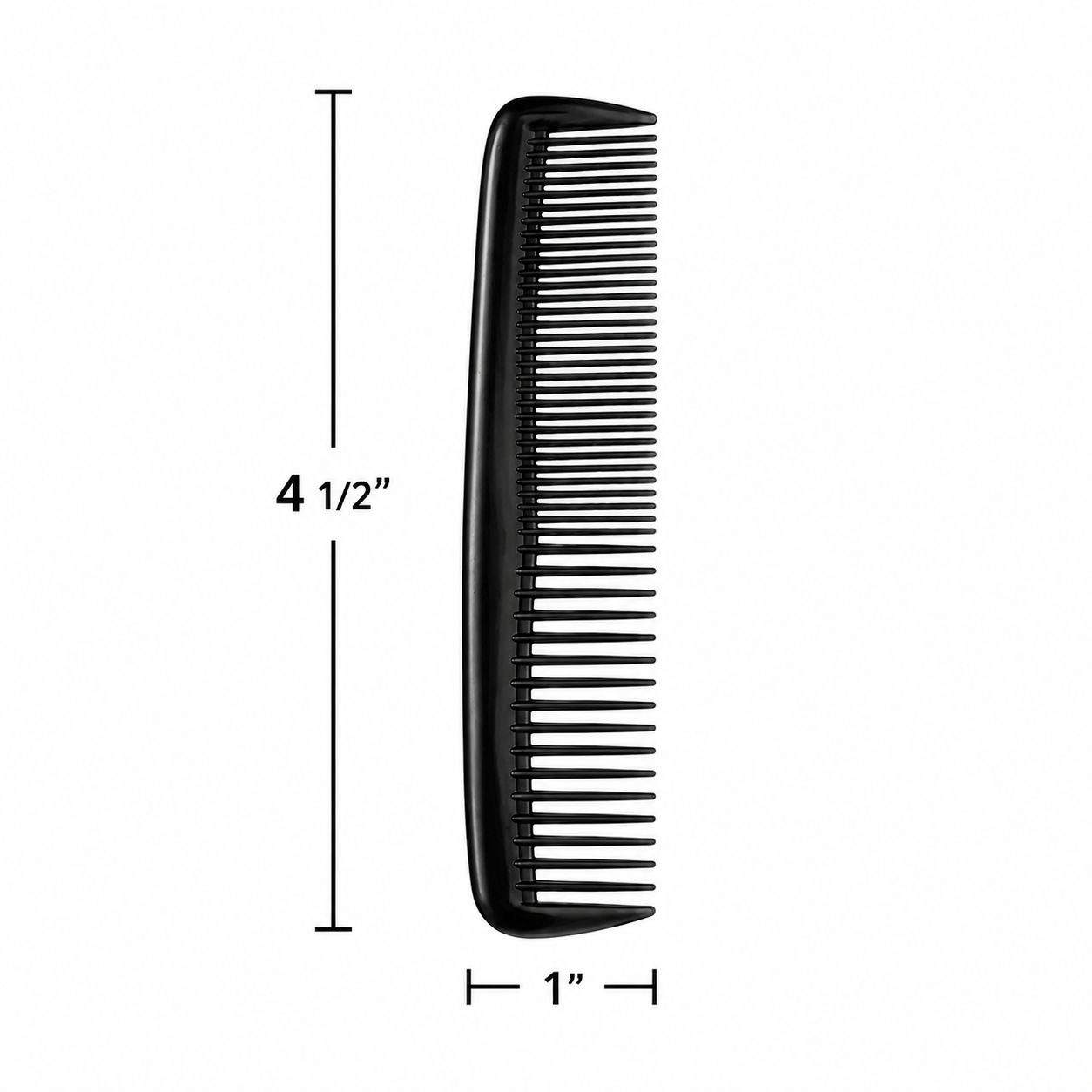 Black Plastic Combs (12 Pack)
