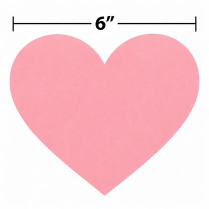 Tissue Paper Hearts - 6" (180 Pack)