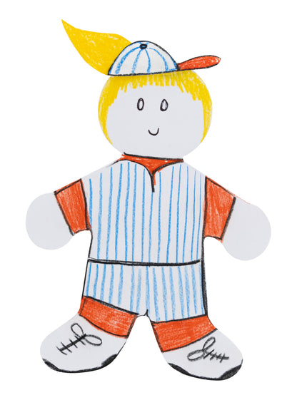 White Paper Kid Cut Outs - 16" (25 Pack)