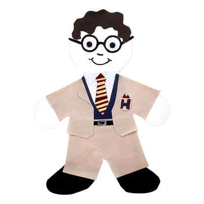 White Paper Kid Cut Outs - 16" (25 Pack)