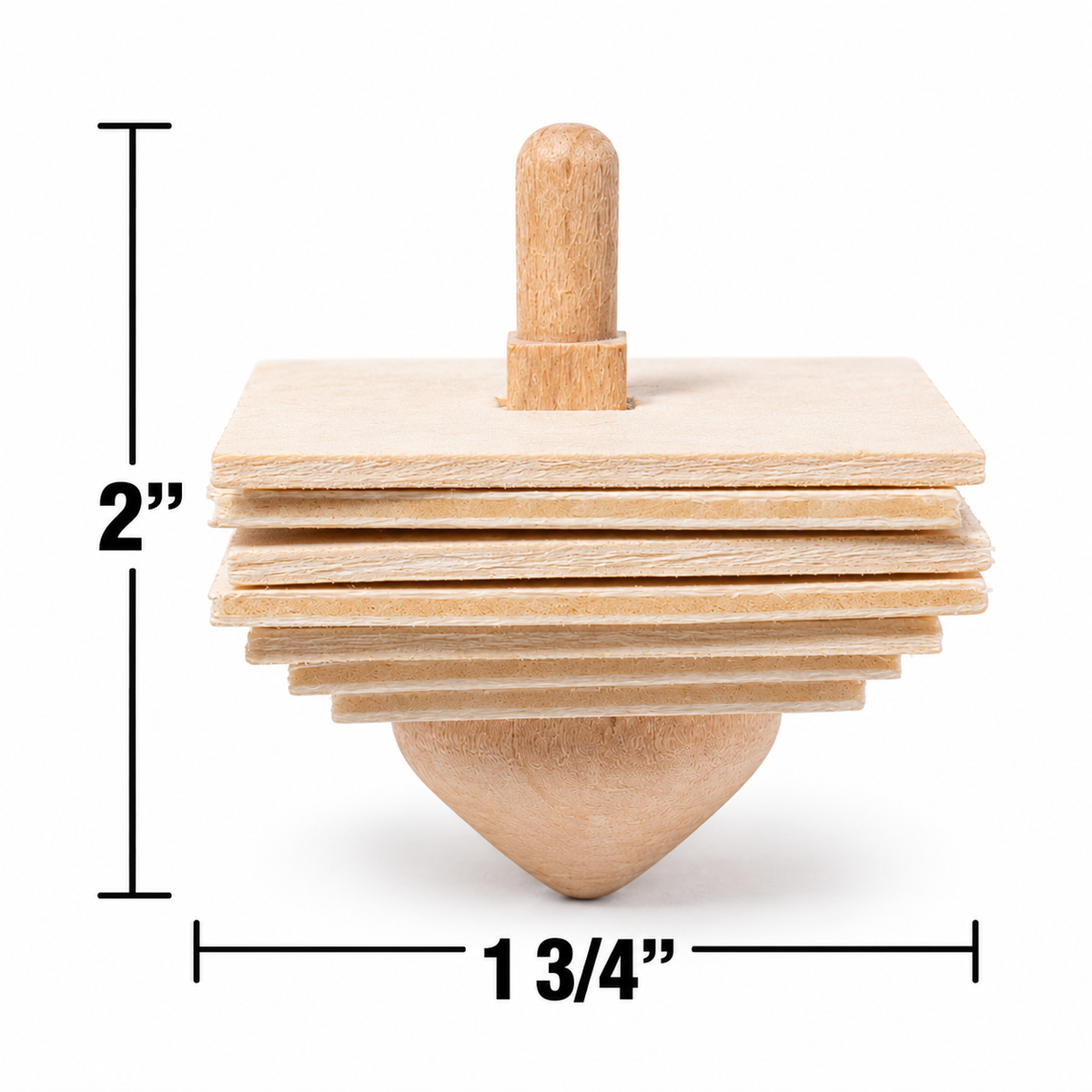 DIY Wooden Spinning Tops (12 Pack)