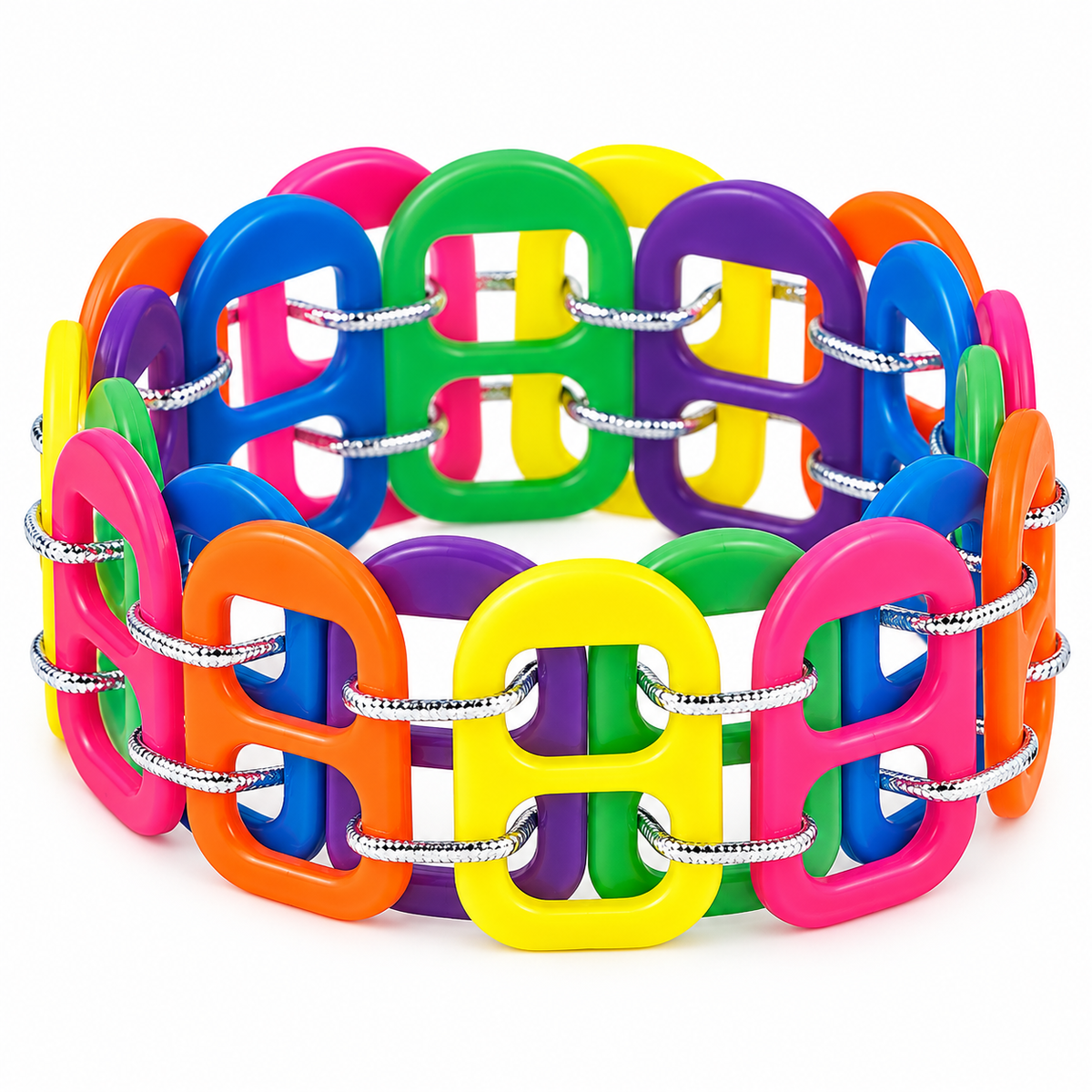 Plastic Neon Pop Tabs (528 Pack)