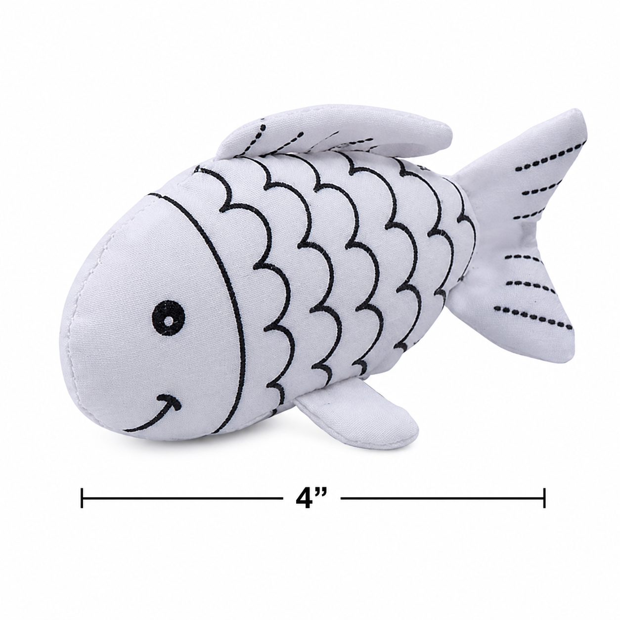 Color Your Own Under the Sea Stuffed Turtle & Fish (12 Pack)