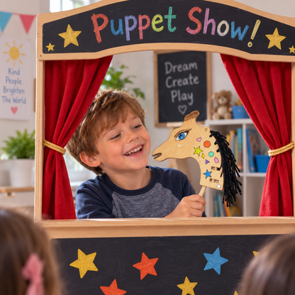 DIY Giraffe Puppet Heads (12 Pack)
