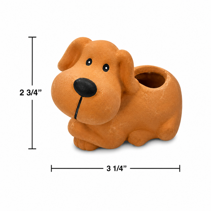 Terracotta Dog Planter
